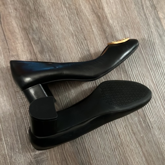Tory Burch Black and Gold Heels - Picture 3 of 3